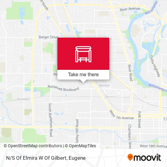 N/S Of Elmira W Of Gilbert map