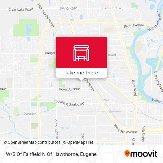 Mapa de W / S Of Fairfield N Of Hawthorne