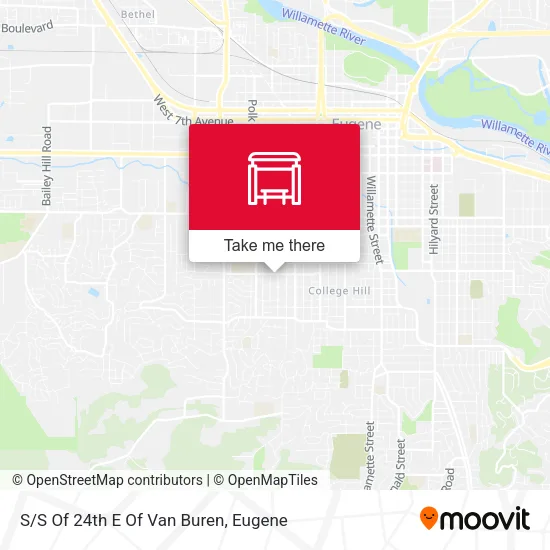 Mapa de S/S Of 24th E Of Van Buren