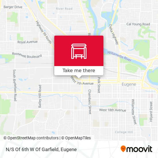 Mapa de N/S Of 6th W Of Garfield