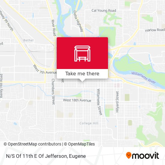 Mapa de N/S Of 11th E Of Jefferson
