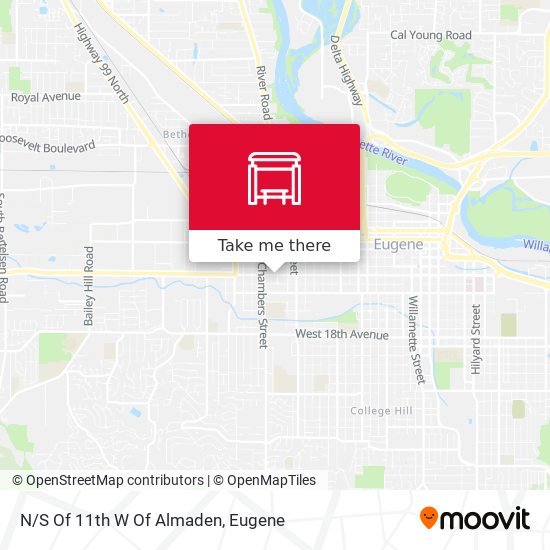 Mapa de N/S Of 11th W Of Almaden