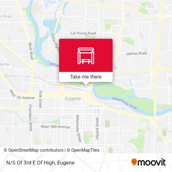 Mapa de N/S Of 3rd E Of High