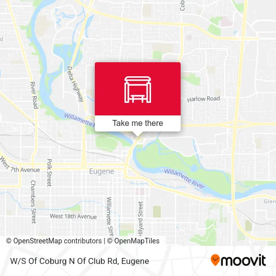 Mapa de W/S Of Coburg N Of Club Rd