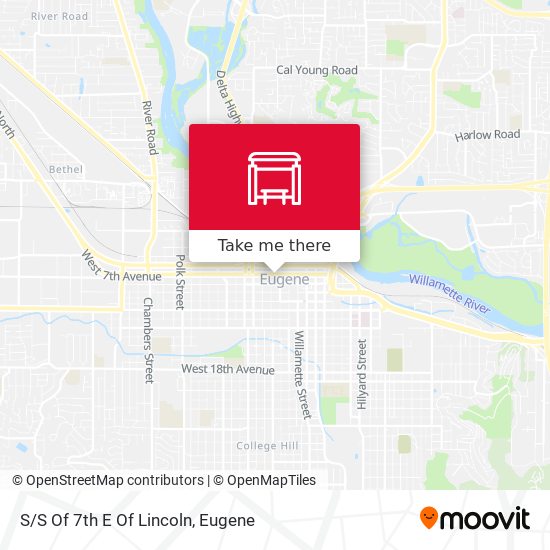 Mapa de S/S Of 7th E Of Lincoln