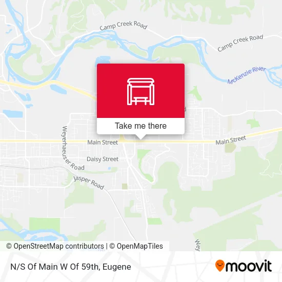 Mapa de N/S Of Main W Of 59th