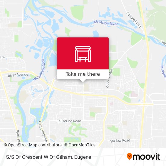 Mapa de S/S Of Crescent W Of Gilham