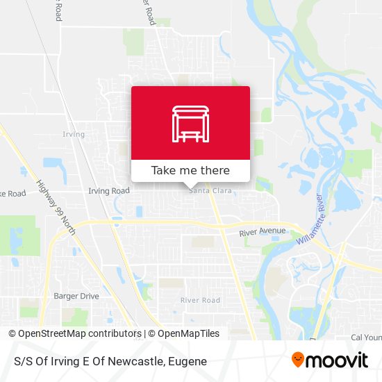 Mapa de S/S Of Irving E Of Newcastle