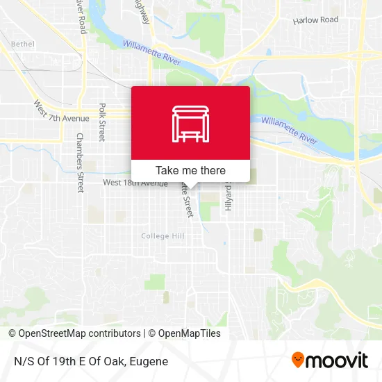 N/S Of 19th E Of Oak map
