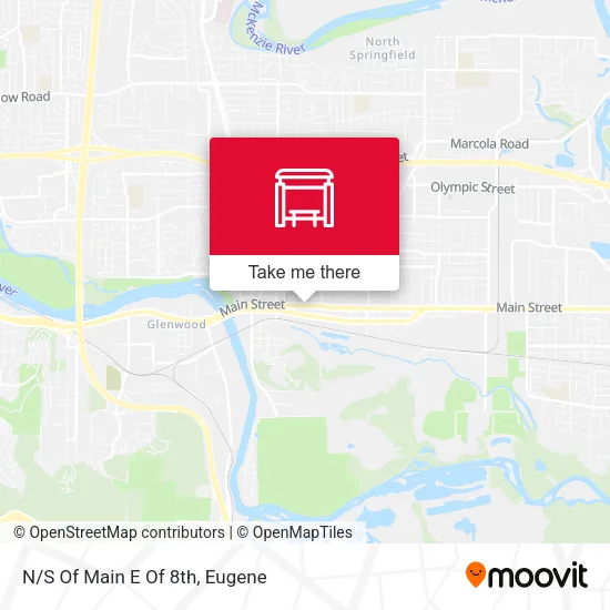 Mapa de N/S Of Main E Of 8th