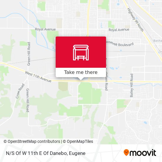 N/S Of W 11th E Of Danebo map