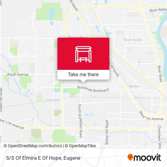 Mapa de S/S Of Elmira E Of Hope