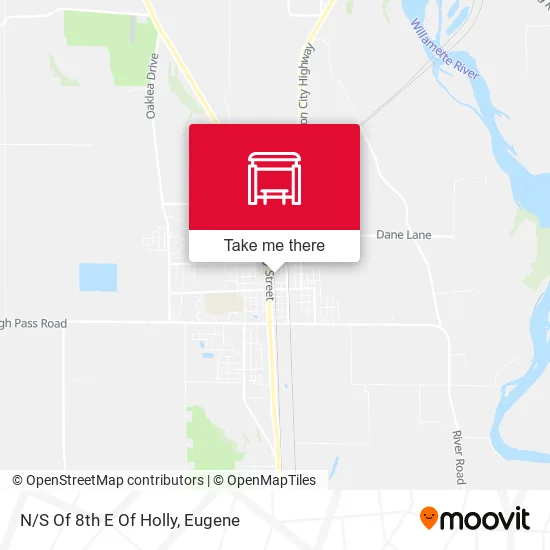 Mapa de N/S Of 8th E Of Holly