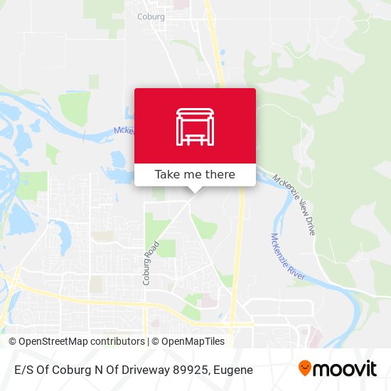 Mapa de E / S Of Coburg N Of Driveway 89925