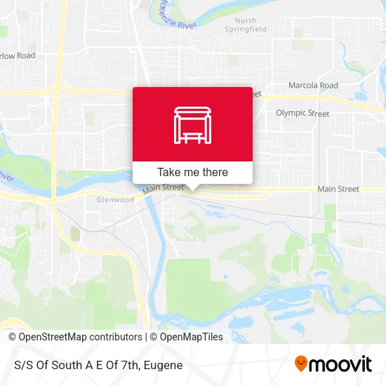 Mapa de S/S Of South A E Of 7th