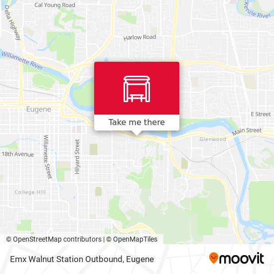 Emx Walnut Station Outbound map