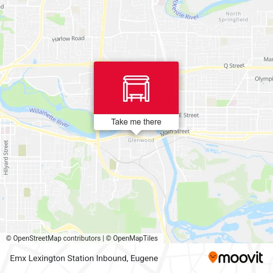 Mapa de Emx Lexington Station Inbound