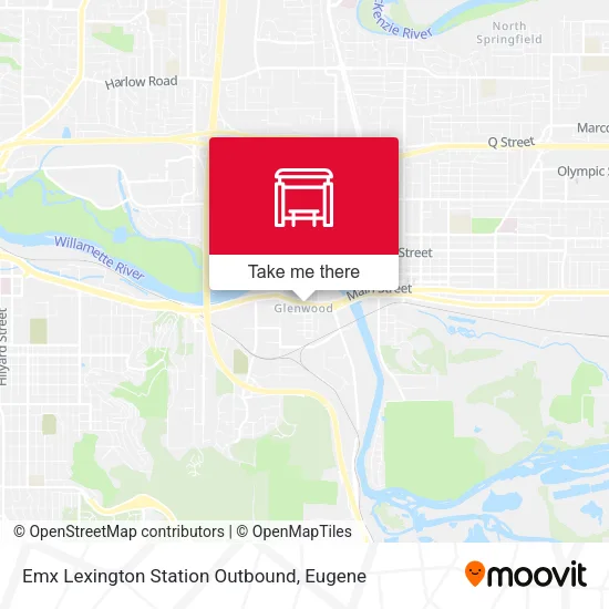 Mapa de Emx Lexington Station Outbound