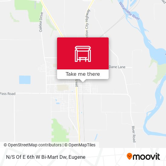 N/S Of E 6th W Bi-Mart Dw map