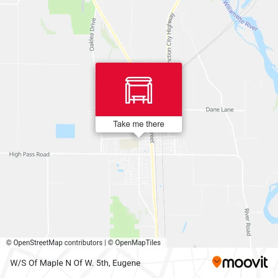 Mapa de W/S Of Maple N Of W. 5th