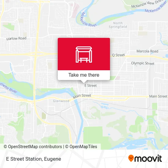 Mapa de E Street Station