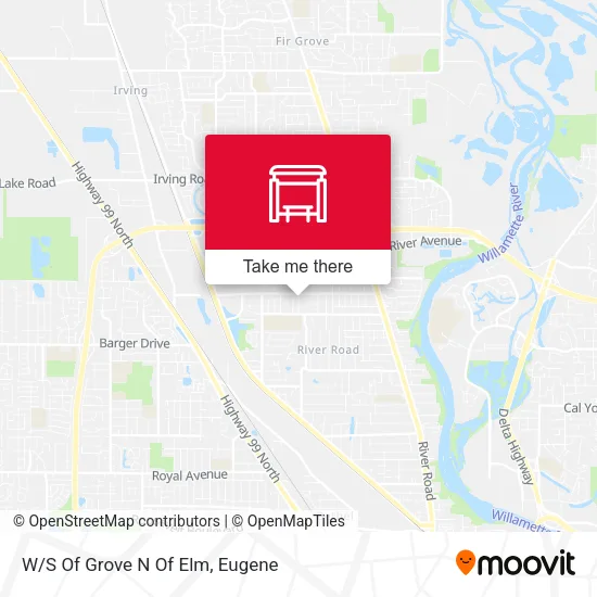 Mapa de W/S Of Grove N Of Elm