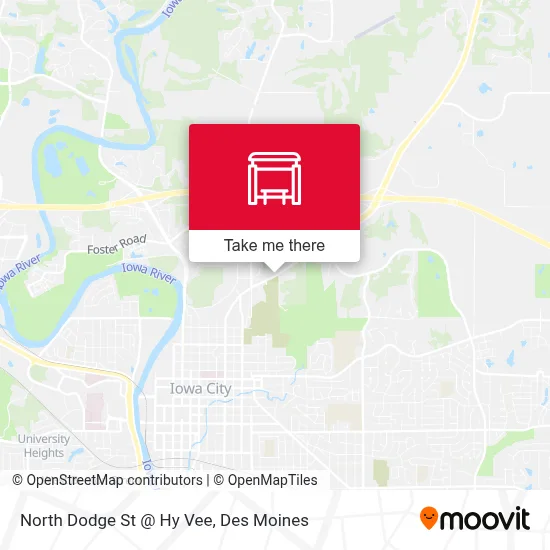 North Dodge St @ Hy Vee map