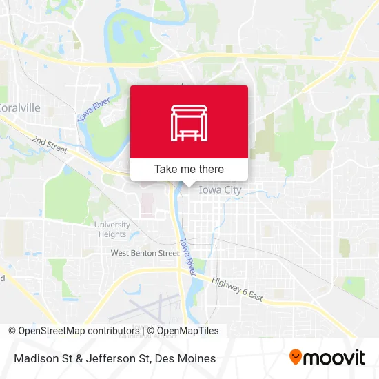 Madison St & Jefferson St map