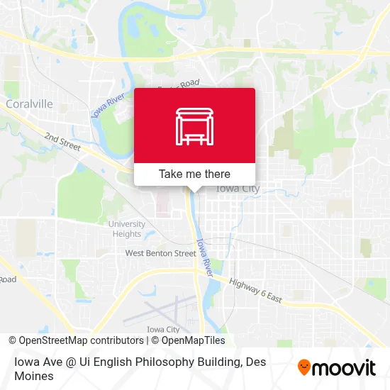 Mapa de Iowa Ave @ Ui English Philosophy Building