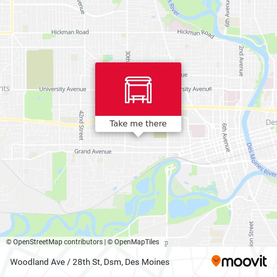 Mapa de Woodland Ave / 28th St, Dsm