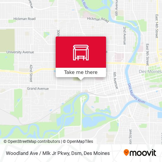 Mapa de Woodland Ave / Mlk Jr Pkwy, Dsm