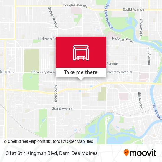 31st St / Kingman Blvd, Dsm map