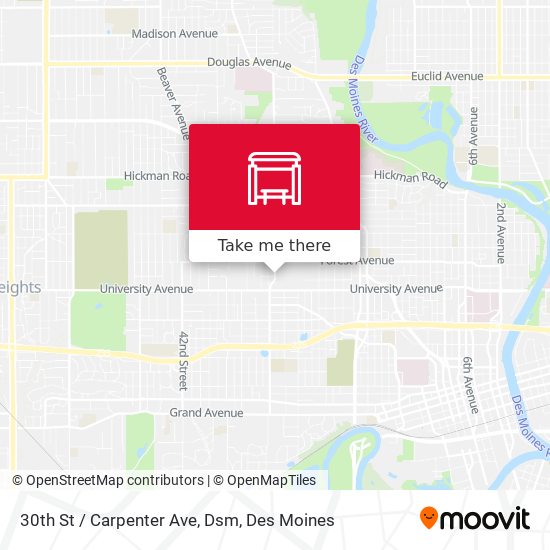 Mapa de 30th St / Carpenter Ave, Dsm