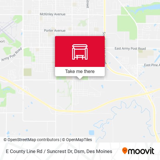 Mapa de E County Line Rd / Suncrest Dr, Dsm