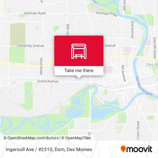 Mapa de Ingersoll Ave / #2510, Dsm