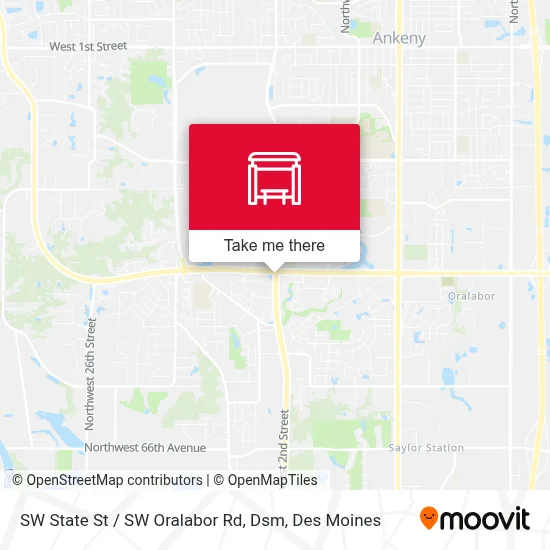 SW State St / SW Oralabor Rd, Dsm map