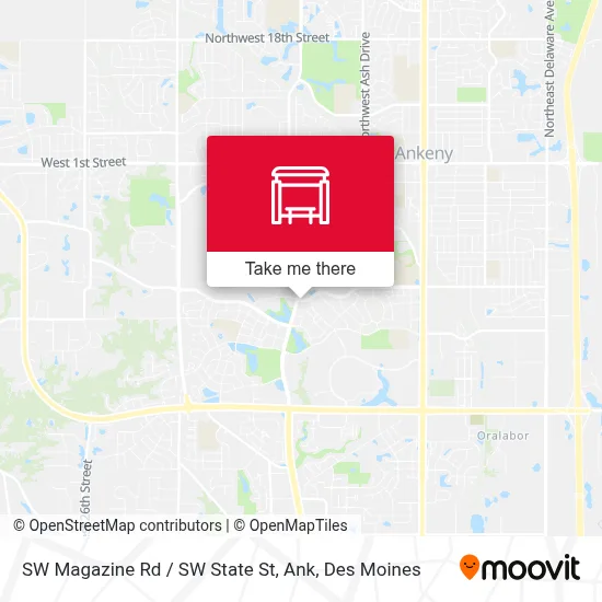SW Magazine Rd / SW State St, Ank map
