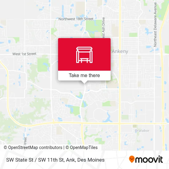 SW State St / SW 11th St, Ank map
