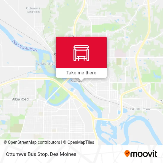 Ottumwa Bus Stop map