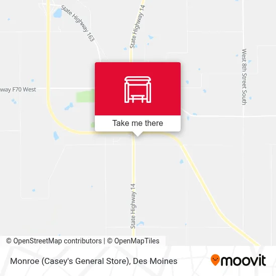Monroe (Casey's General Store) map