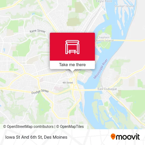 Iowa St And 6th St map