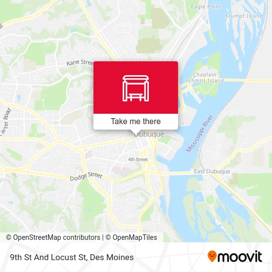 9th St And Locust St map