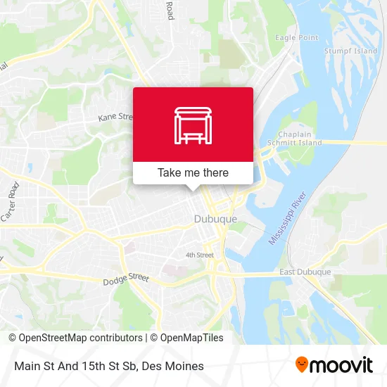 Main St And 15th St Sb map