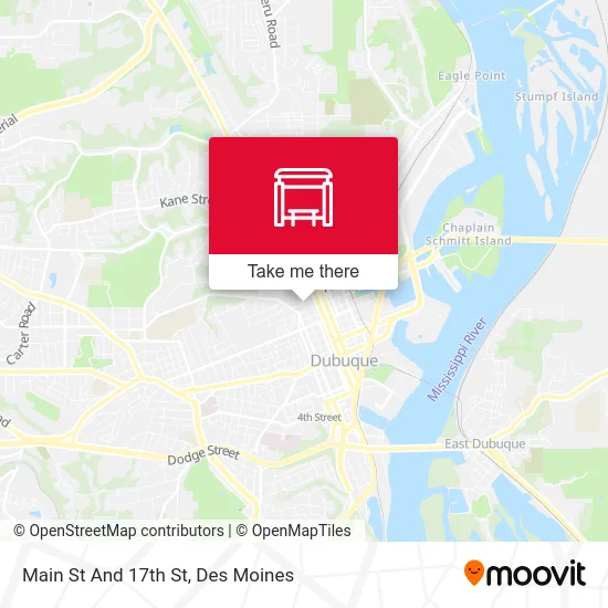 Main St And 17th St map