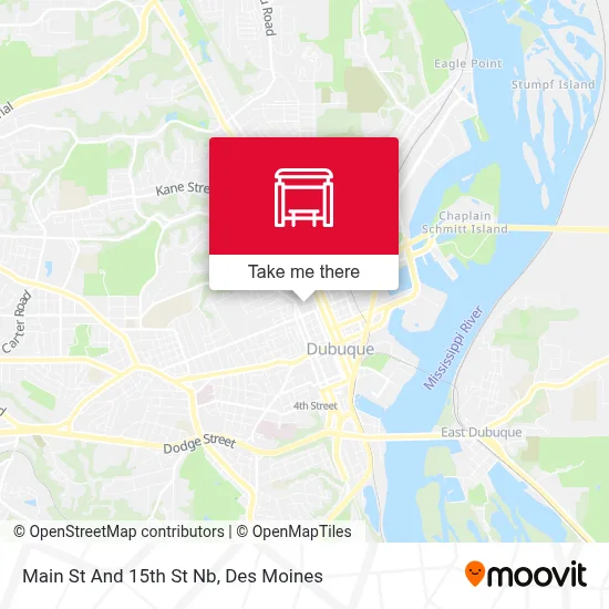 Main St And 15th St Nb map