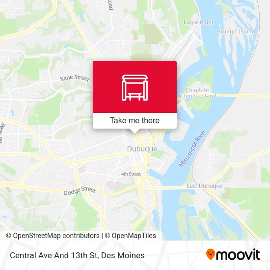Central Ave And 13th St map