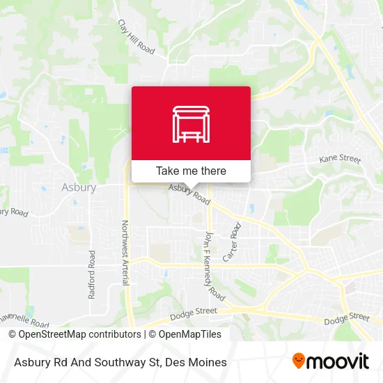 Asbury Rd And Southway St map