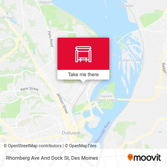 Rhomberg Ave And Dock St map