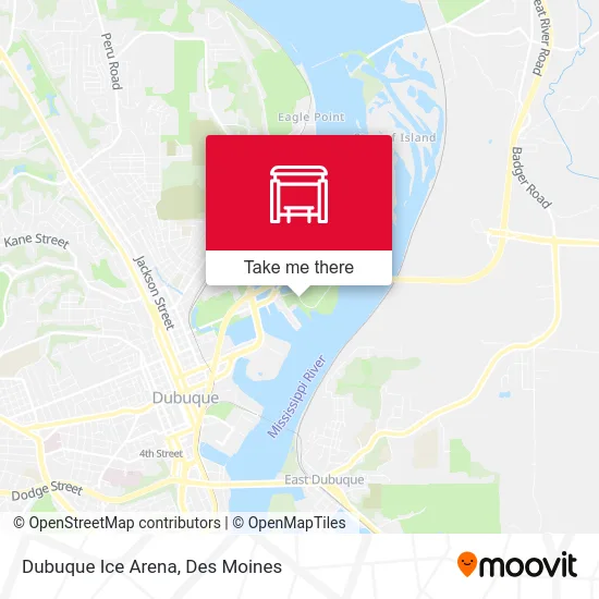 Dubuque Ice Arena map