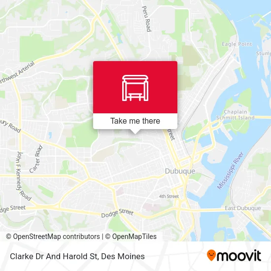 Clarke Dr And Harold St map